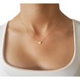 thumbnail image 4 of Gargantilla Dama Corazón Liso Oro Amarillo Sólido 14k amarillo 00, 4 of 6
