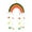 multicolour Size G2, variant on EDHITNR Woven Wall Decoration Pendant Multicolor Handmade Hanging Ornament for Spring Summer, DIY Wreath Swag Garland for Porch Garden Bedroom Festive Home Decor