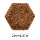 thumbnail image 3 of CaiYueKe Plastic Woven Storage Basket Tray for Kitchen Fruit Vegetables Snacks Candy Bread Organization Multi Functional Home Decor Imitation Vines Rattan Style, 3 of 7