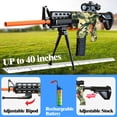 thumbnail image 4 of Rifle de francotirador automático Toy Gun Vioofun con chaleco táctico y 150 dardos, 4 of 7
