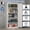 Vertical + 3-4 Shelves + Powder Coated + White + Adjustable Shelves + Steel + Metal, variant on 70-Inch Tall Locking File Cabinet with 4 Adjustable Shelves, Heavy-Duty Steel Storage Cabinet for Office, Home Office, Legal & Letter Size Files, Black Metal Cabinet for Clutter-Free Workspace