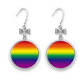 thumbnail image 1 of Boucles d'Oreilles Arc-en-Ciel Gradient LGBT avec Crochet Percé, 1 of 3