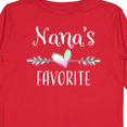 thumbnail image 4 of Inktastic Nana's Favorite- Heart Grandchild Boys or Girls Long Sleeve Toddler T-Shirt, 4 of 5