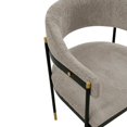 thumbnail image 3 of Manhattan Comfort Modern Lia Boucle Dining Armchair in Stone, 3 of 3