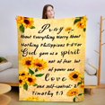 thumbnail image 1 of LHSHID Religious Gifts for Women Catholic Bible Verse Blanket Flannel Soft and Comfortable Anti static Bed Sofa Blanket 40x50in, 1 of 6