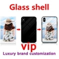 thumbnail image 3 of Funda de teléfono de vidrio personalizada personalizada para iPhone 16 15 14 13 Plus 12 11 Pro XS MAX XR Funda con diseño personalizado Imagen Nombre Foto, 3 of 5