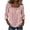 a-Pink51, variant on Womens Solid Color Square Neck Lace Trim Three Quarter Sleeve Blouse Casual Loose Fit Textured Top With Crochet Neckline For Everyday Wear Black M