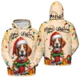 thumbnail image 3 of Merry Christmas Santa Brittany Spaniel Scarf Twinkling Lights Xmas Holiday All Over Print 3D Hoodie Unisex Merch Hoodies Brittany Dog Lover Gifts Idea - 00022, 3 of 6