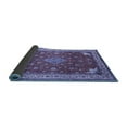 thumbnail image 2 of Ahgly Company Indoor Square Medallion Blue Traditional Area Rugs, 7' Square, 2 of 4