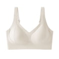 thumbnail image 2 of Bixock Plus Size Bras for Women Wireless Solid Color Back Hook Closure Beautiful Back Enhanced Support Breathable Daily Wear Bra, 2 of 5