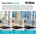 thumbnail image 5 of KRAUS Allyn Industrial Pull-Down Single Handle Kitchen Faucet in Spot-Free Antique Champagne Bronze, 5 of 7