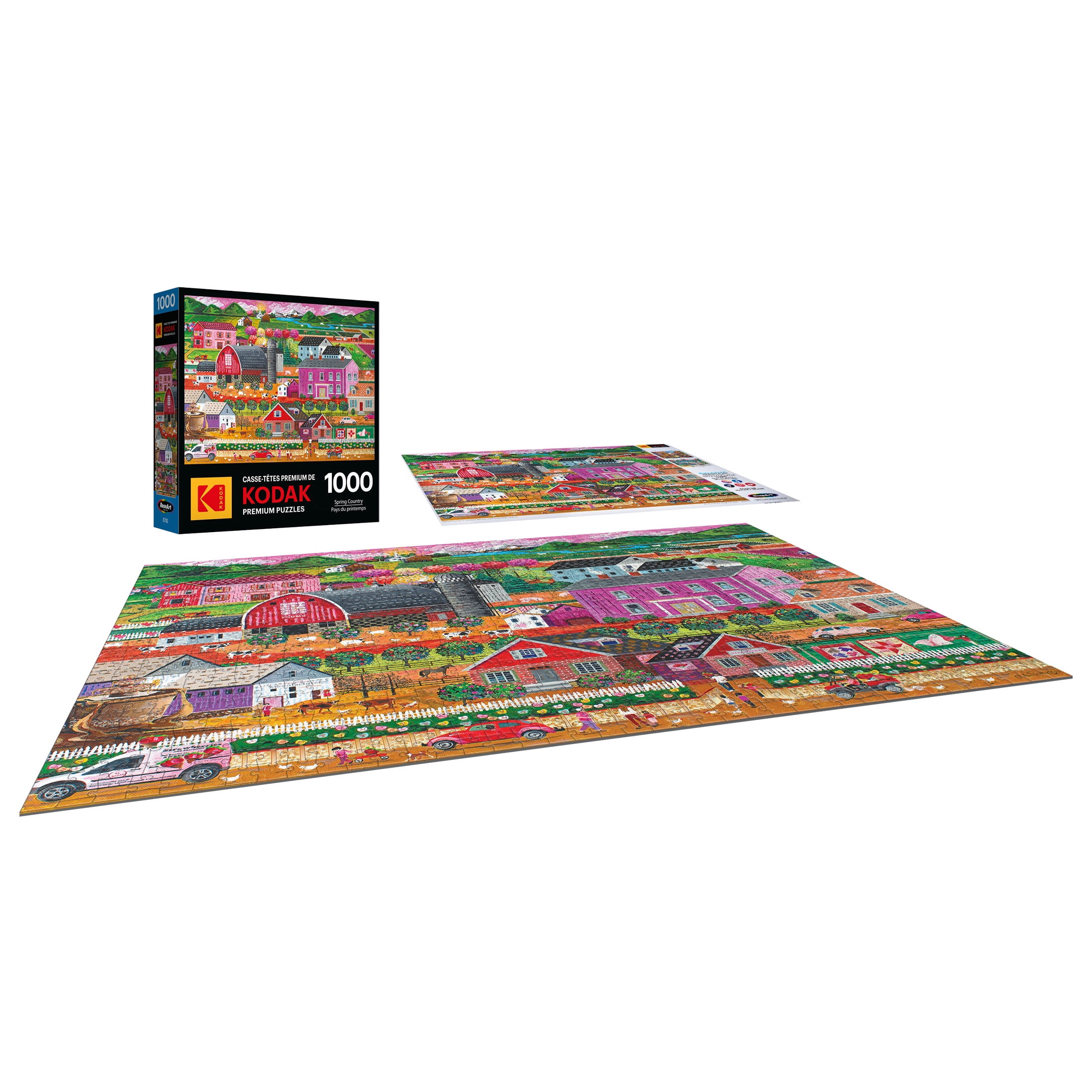 RoseArt Kodak 1000-Piece Spring Country Adult Interlocking Jigsaw Puzzle