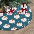 thumbnail image 3 of FMSHPON PatternSnowmen Xmas Christmas Tree Skirt Stand Mat for Holiday Party Decoration Indoor Outdoor 48 inches, 3 of 3