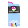 thumbnail image 2 of Neon Rainbow Clouds OTC Socks (Sky Blue, X-Small), 2 of 2