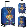 thumbnail image 2 of Autism Awareness Miniature Pinscher Accept Understand Love Travel Luggage Cover Mini Pin Dog Lover Suitcase Dust Protective Decor - 12003, 2 of 5