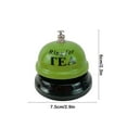 thumbnail image 3 of Green Ringing Bell Classroom Answer Device Bar Summoning Bell Childrens Desktop Game Pet Training Tool Household Handbell Stainless Steel Construction Green Color Free Size, 3 of 6