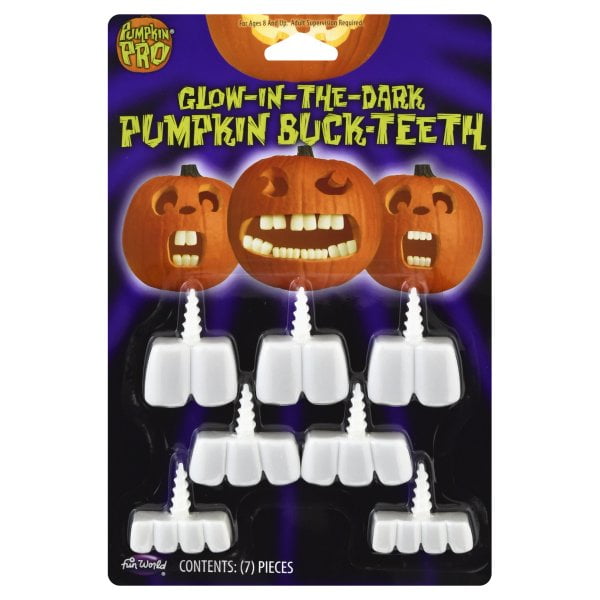 Pumpkin Teeth Set, Glow-in-the-Dark - Walmart.com - Walmart.com