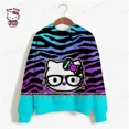 thumbnail image 4 of Sudadera con capucha de manga larga con estampado de HELLO KITTY para mujer, suéter de moda con capucha de dibujos animados para otoño e invierno, 4 of 5