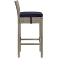 thumbnail image 3 of Modway Conduit 5 Piece Outdoor Patio Wicker Rattan Set in Light Gray Navy, 3 of 7