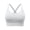 White, variant on Bras for Womens Crisscross Back Lightweight Strappy Quick-Dy Elastic Breathable Running Athletic Comfort Underwear