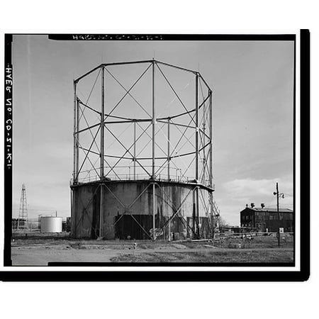 Historic Print, Rocky Mountain Arsenal, East Gas Holder, December Seventh Avenue & D Street, Commerce City, Adams County, CO, 16" x 20"
