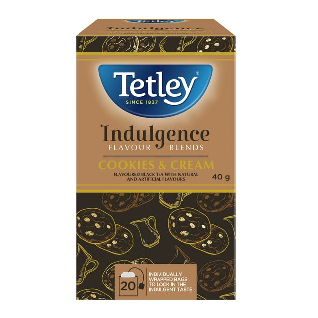 Tetley Indulgence Biscuits et Creme Tea