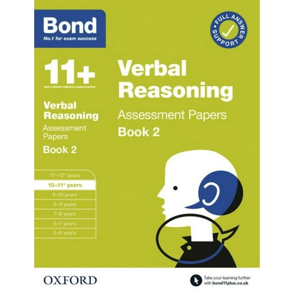 Bond 11  Verbal Reasoning Assessment Papers 10-11 Years Book 2
