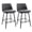 Dark Grey PU, variant on MIKIBAMA Counter Height Swivel Bar Stools Set of 2