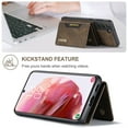 thumbnail image 6 of ELEHOLD Wallet Case for Samsung Galaxy S24, Premium Vegan Leather Soft TPU Magnetic Detachable Card Holders Kickstand Function Shockproof Full Protection for Samsung S24,
Coffee, 6 of 11