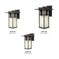 thumbnail image 6 of Hinkley Lighting 2230 11.75" Height 1-Light Lantern Outdoor Wall Sconce with Etched Seedy Shade from the Manhattan Collection, 6 of 6