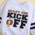 thumbnail image 4 of aDJFDGT Bébé Garçons Filles Manches Longues Lettres Imprimés Rugby Barboteuse Justaucorps Combinaison Vêtements, 4 of 9