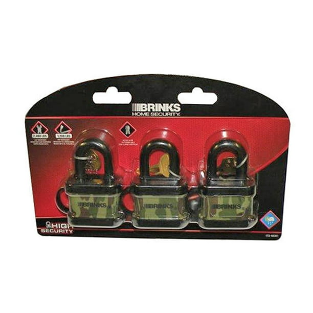Weather Resistant Padlocks 3pk Keyed Alike