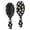 Halloween Ghost Beige Black Pattern, variant on Cute Halloween Ghosts Pattern Brush, Detangling Hair Brush, Scalp Massage Hair Comb, PP Material Gifts for Wet Dry Hair Styling