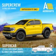 AEROGUYS Extra Durable Window Deflectors In-Channel Window Visors Rain Guards Fit for Ford Ranger 2024-2026 SuperCrew, Sun Visors, Wind Vent Visors, vent shades, Exterior Car Accessories-4 pcs AG0748