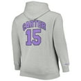 thumbnail image 3 of Men's Mitchell & Ness Vince Carter Heathered Gray Toronto Raptors Big & Tall Name & Number Pullover Hoodie, 3 of 4
