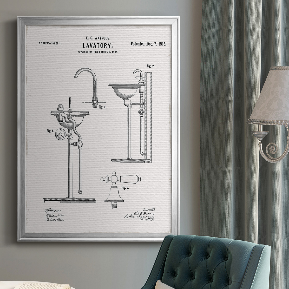 Vintage Sink II Premium Classic Framed Print - Ready to Hang