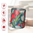 thumbnail image 5 of 12oz Coffee Tumblers Pioneer Flower Stainless Steel Vacuum Insulated Travel Tumbler Coffee Cups Mug with Lid and Straw with Cleaning Brush for Cold & Hot Drinks, 5 of 5