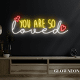 thumbnail image 3 of Glowneon You Are So Loved Neon Sign, Wedding Led Sign, Bedroom Sign, 3 of 4