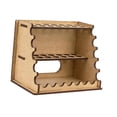 thumbnail image 3 of Organizador de escritorio de madera para pinceles y materiales de . Versátil, con 14 orificios para pinceles y bolígrafos de modelismo., 3 of 9