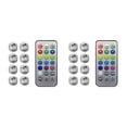 thumbnail image 4 of Cateissary Luz LED inalámbrica para Interior de coche, iluminación de pie de techo con Control remoto con lámpara de para decoración 8 luces 2piezas, 4 of 6
