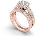 thumbnail image 2 of 1-1/2 Carat T.W. Diamond 10kt Rose Gold Cluster Engagement Ring Set, 2 of 5