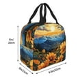 thumbnail image 2 of Pofeuu Sunset Sky Sunflower Print Lunch Bag Lunch Box Large Capacity Insulated Lunch Bag for Adult, Leakproof Reusable Lunch Tote Bags for Work, 2 of 5