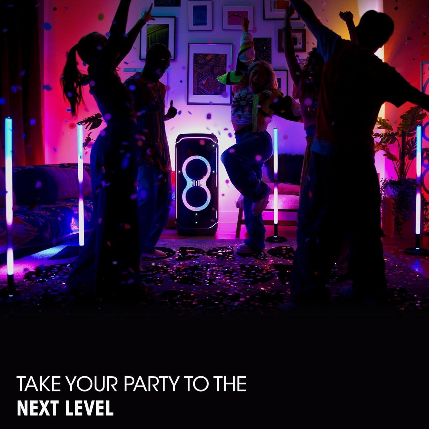 JBL PartyLight Stick - Bluetooth party light stick - Black
