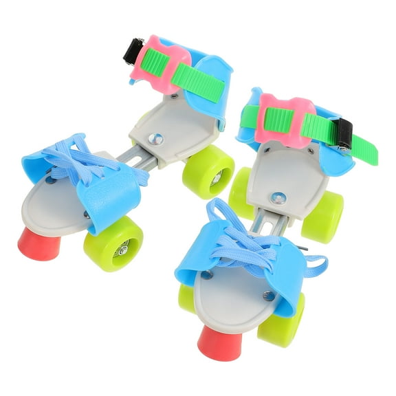 MLINS 1 Pair of Skating Shoe Double Row Skate Shoe Adjustable Roller Skate Roller Skates for Outdoor