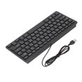 thumbnail image 1 of Computer Keyboard Wired,Plug Play USB 2.0 Keyboard,78 Key Ultra Slim Ergonomic Qwerty Keyboard,Dual Language Wired Compact Keyboard with 4.3ft Cable, 1 of 8