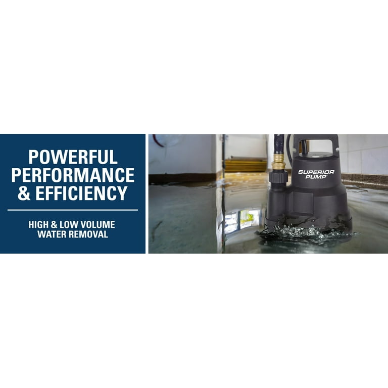 Superior Pump 1/4 HP Multi-Use Submersible Utility Pump photo 8