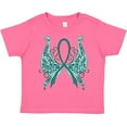 thumbnail image 3 of Inktastic Ovarian Cancer Awareness with Butterfly Ribbon Words Boys or Girls Toddler T-Shirt, 3 of 5