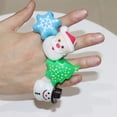 thumbnail image 2 of EeaseMX 6 anillos luminosos para dedo de fiesta navideña con diseño de Papá Noel, juguetes parpadeantes, regalos para fiestas navideñas., 2 of 8