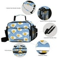 thumbnail image 3 of FORMRS Student Lunch Bag Insulated Reusable Cooler Box with Zipper Pockets, Playful Fried Eggs, 3 of 9