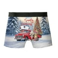 thumbnail image 2 of Santa is Coming Havanese Merry Christmas Xmas Noel Truck Tree All Over Print Boxer Briefs Underwear for Men Dad Havanese Dog Lover Gifts Idea - 02023, 2 of 6